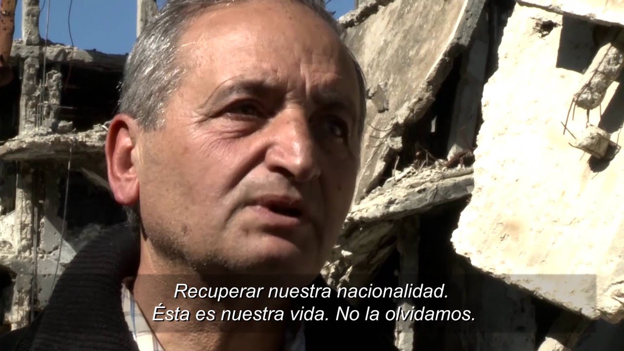 La ciudad de Homs arrasada por la guerra en Siria