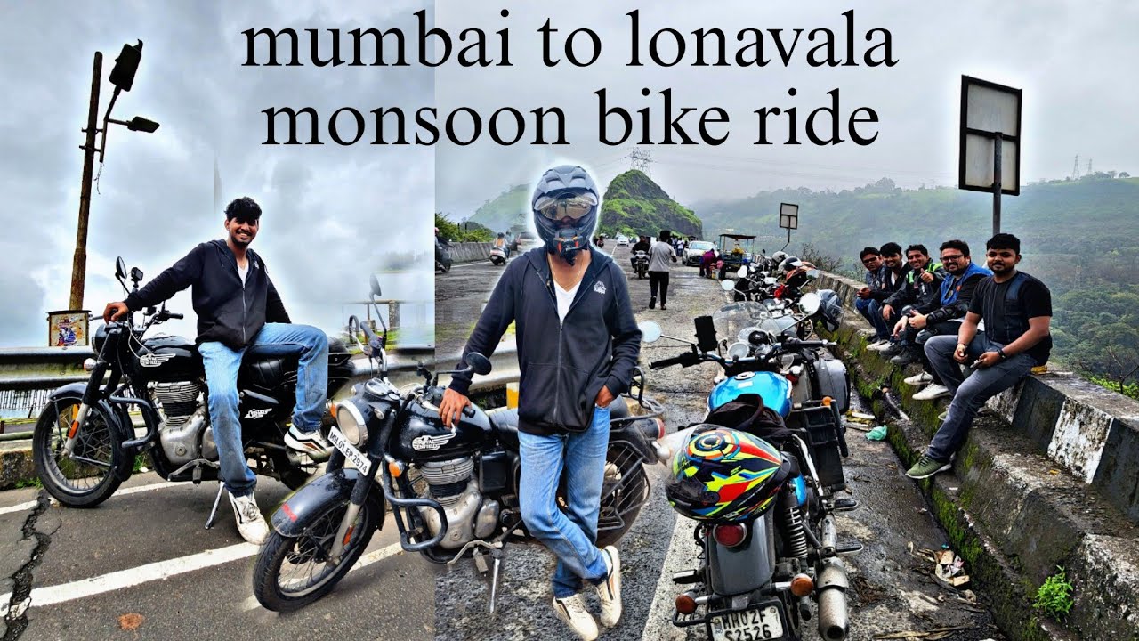 Epic Monsoon Bike Ride from Mumbai to Lonavala 🌧️🌩️