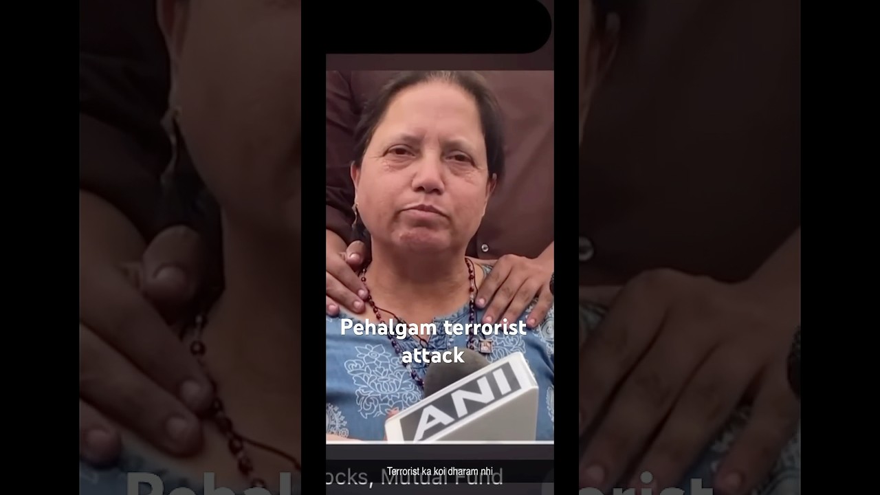 Victim wife breakdown There is no religion  pehalgam  terrorist attack #terror  #family #pehalgam