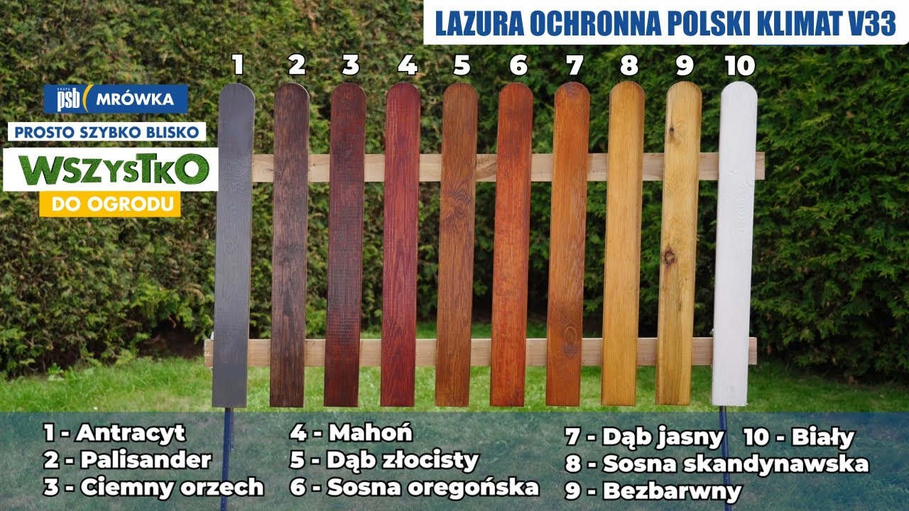 Lazura ochronna do drewna Polski Klimat V33