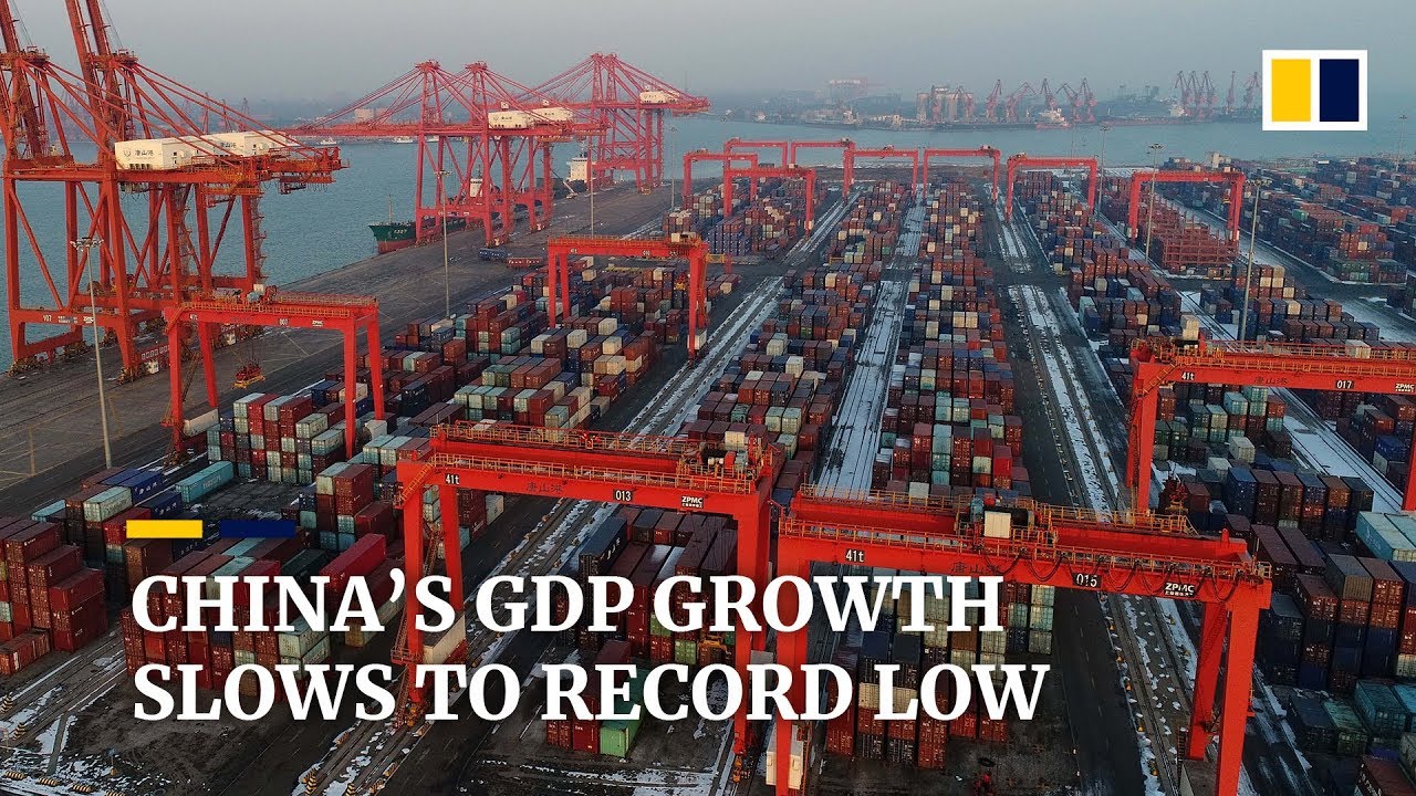 China reports its lowest GDP growth in nearly 30 years as US trade war bites