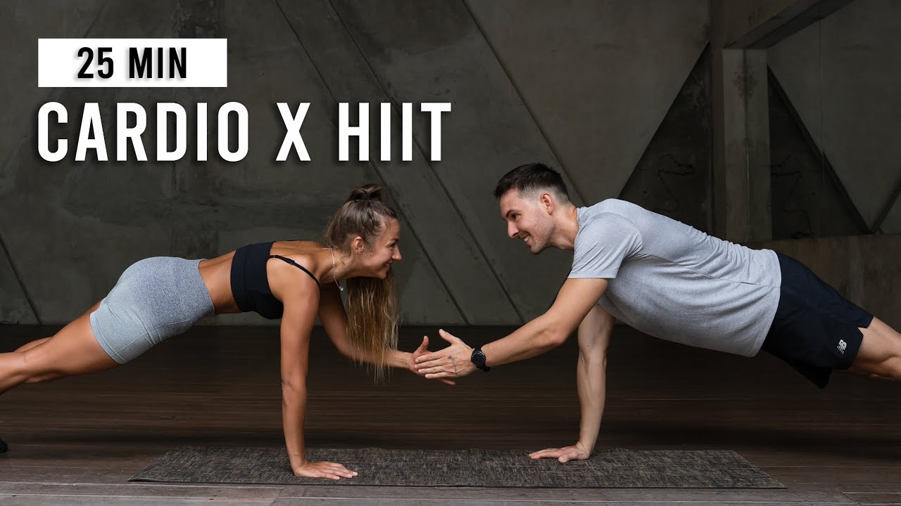 25 MIN FULL BODY CARDIO HIIT Workout (Intense, No Equipment)