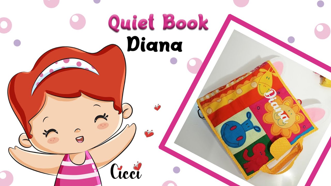 Libro di stoffa sensoriale, Quiet Book Diana