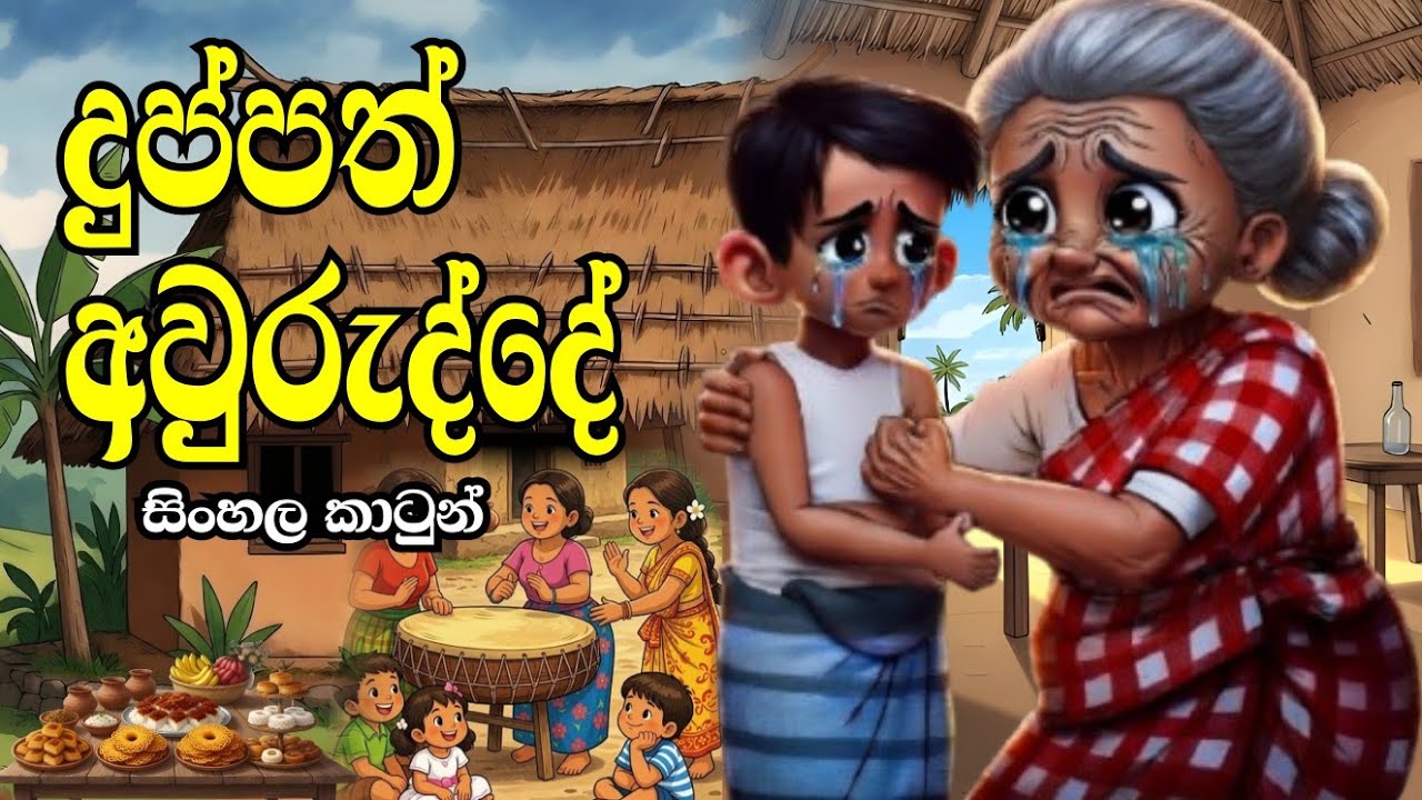 දුප්පත් අවුරුද්දේ -Sinhala cartoon | sinhala lama kathandara/cartoon story #sinhalacartoon -new year