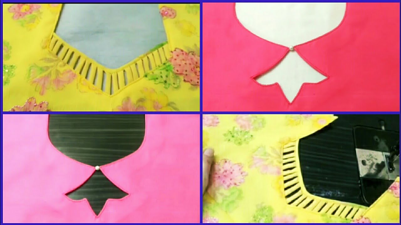 2 different types latest neck cutting and stitching easy method |