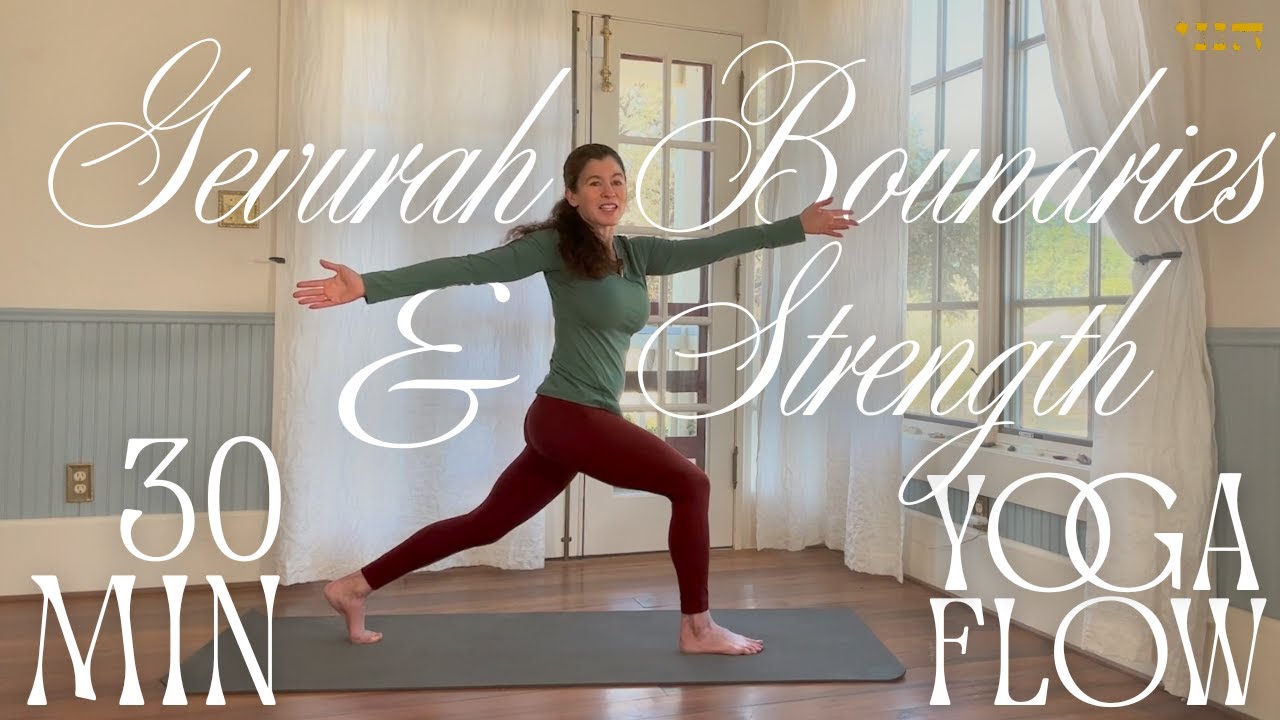 Gevurah: Boundaries & Strength | 30-Min All Levels Jewish Yoga | Tree of Life Kabbalah Series