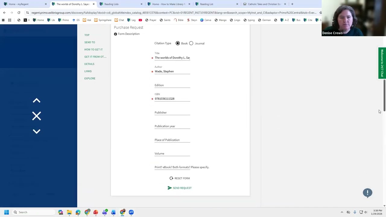 How Faculty Can Make Purchase Requests & Course Requests from the Library: A Two-Minute Tip