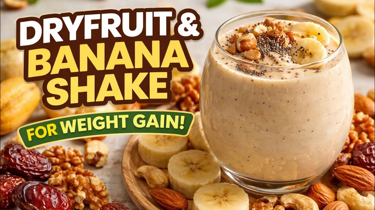 Dry Fruits Shake Full of Nutrients | Boost Energy Levels & Healthy Weight Gain