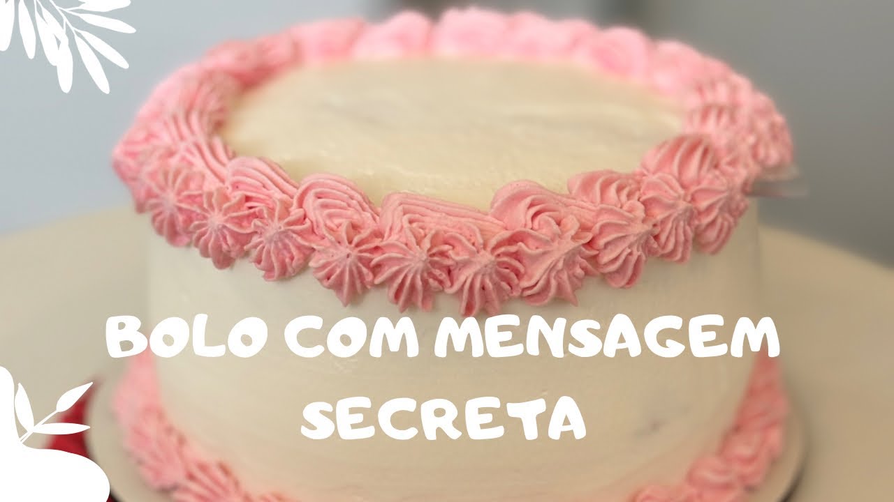 BOLO COM MENSAGEM SECRETA #tendencias