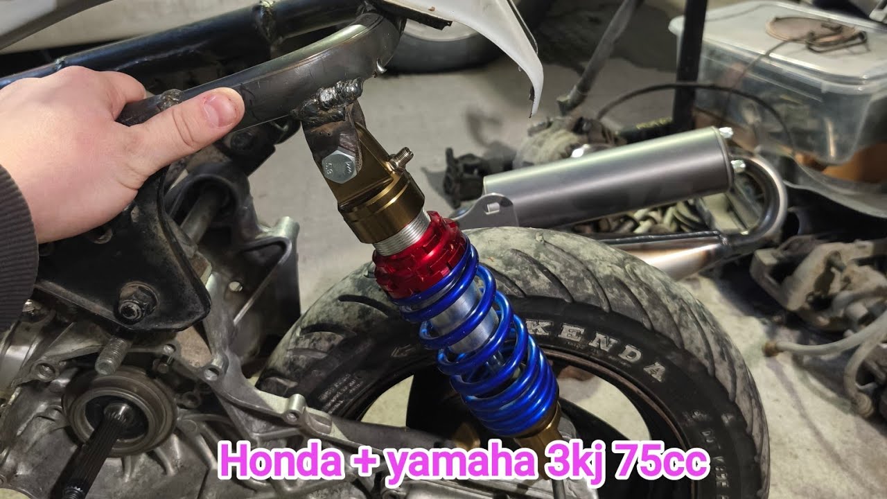 Первая часть, начало постройки гибрида honda eve smile + yahama 3kj 