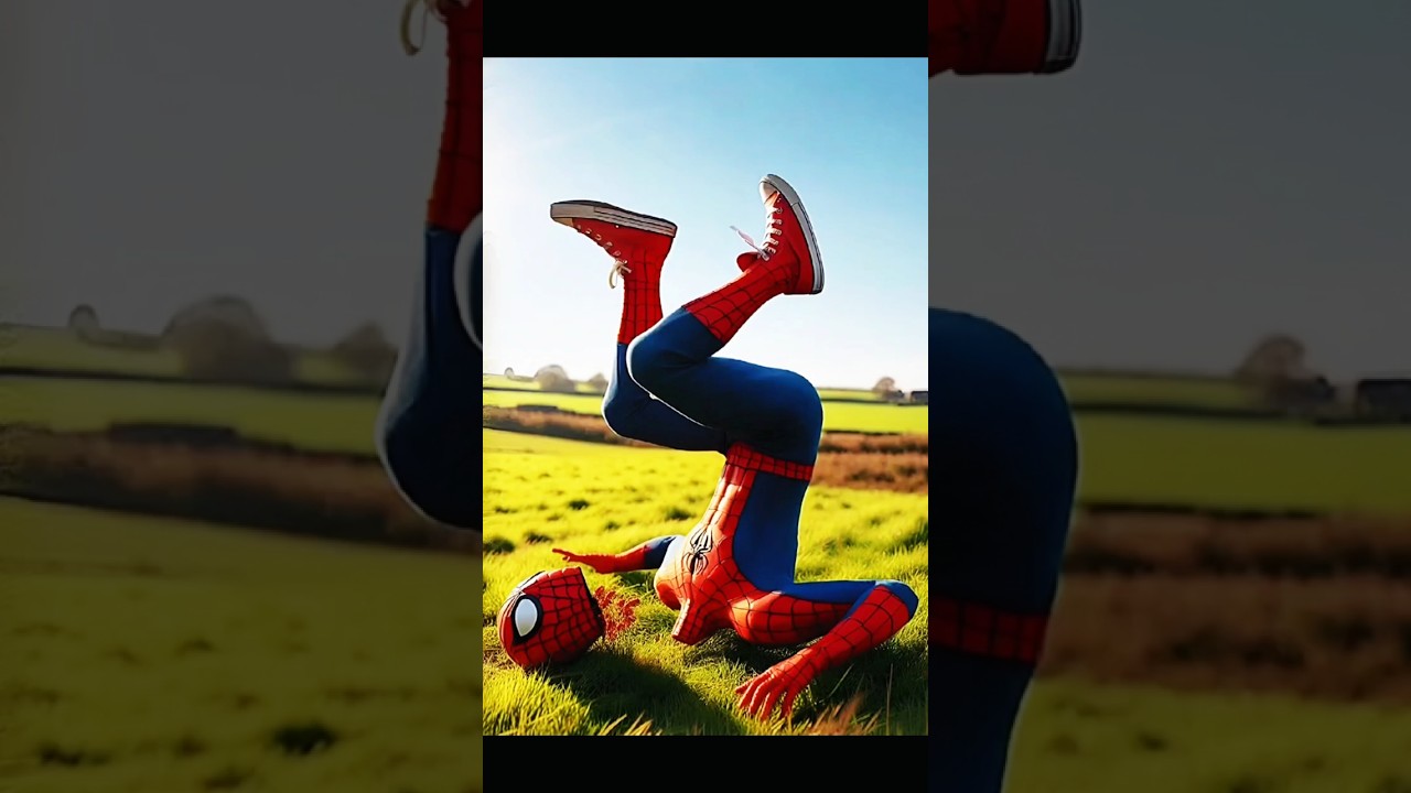 spiderman cut head #marvel #avengers #spiderman #ai