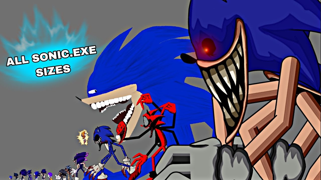 The Biggest Sonic.exe (All Sonic.exe Sizes) DC2 ANIMATION PART 2!
