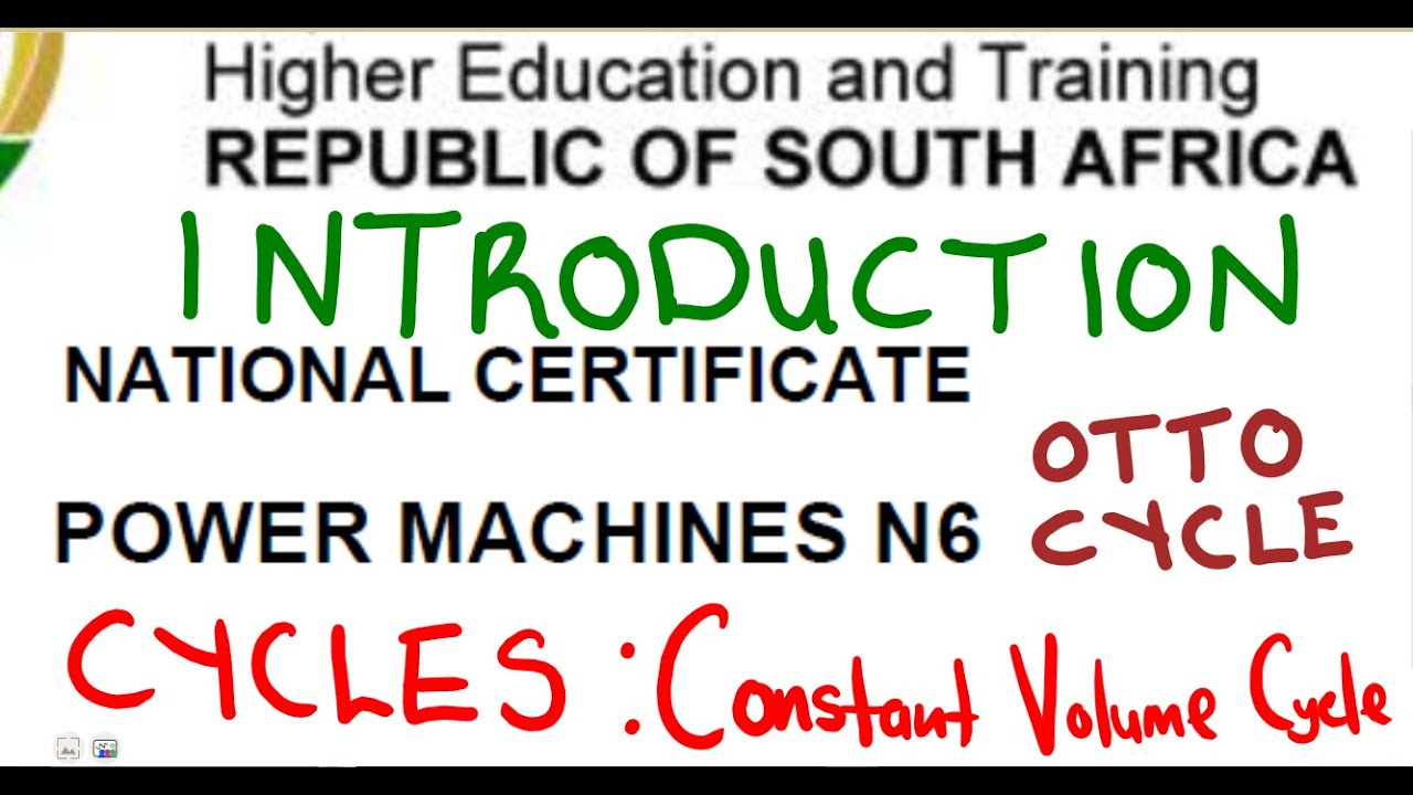 Power machines N6 Otto Cycle - Constant Volume Cycle Introduction @mathszoneafricanmotives