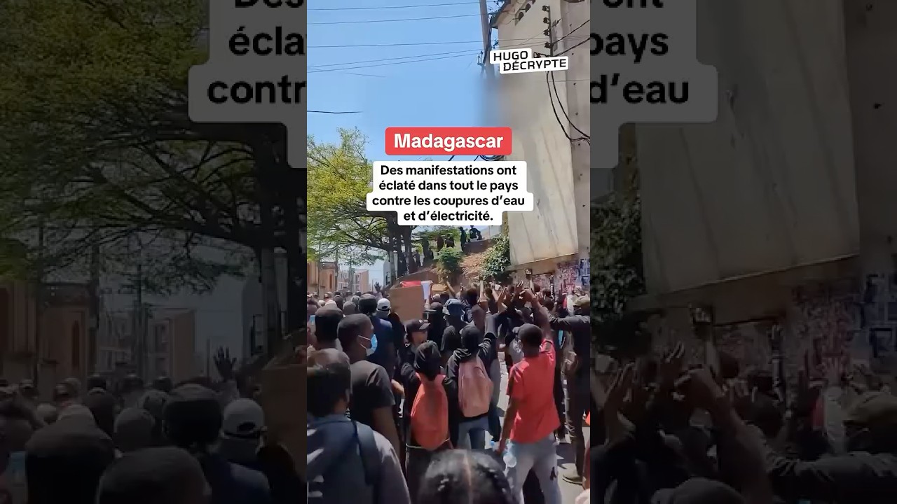 Des manifestations ont &eacute;clat&eacute; &agrave; Madagascar contre la coupure d&rsquo;eau et d&rsquo;&eacute;lectricit&eacute;.