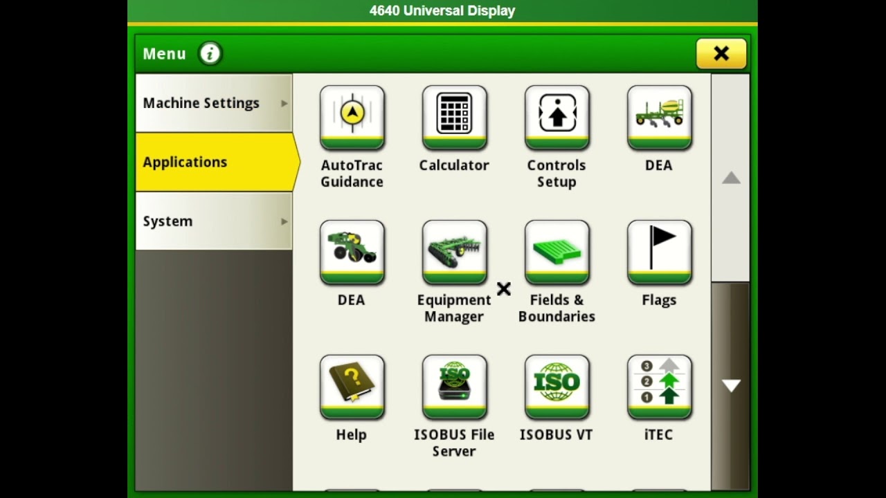 Документация и управление секциями John Deere Gen 4