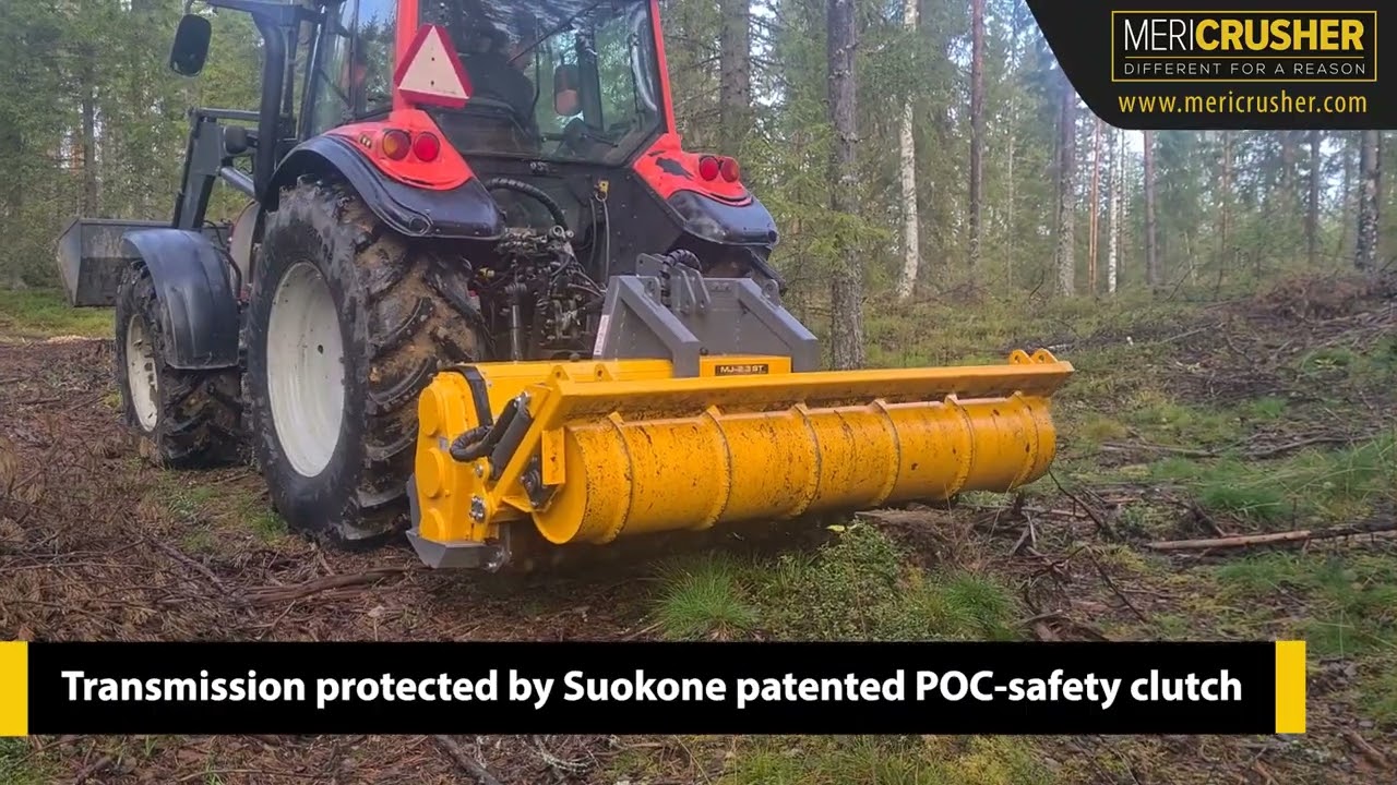 MeriCrusher MJ-STG – Compact and Powerful Forestry Tiller and Mulcher