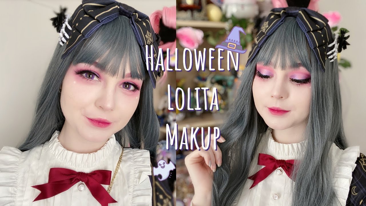 🦇 Sweet Halloween Lolita Makeup Tutorial | Halloween Lolita Cord trying | Sweet Gothic Lolita 🦇