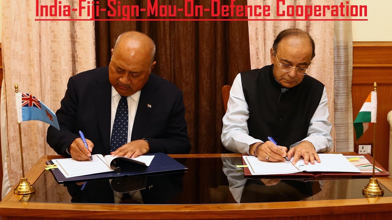 India, Fiji sign MoU on defence