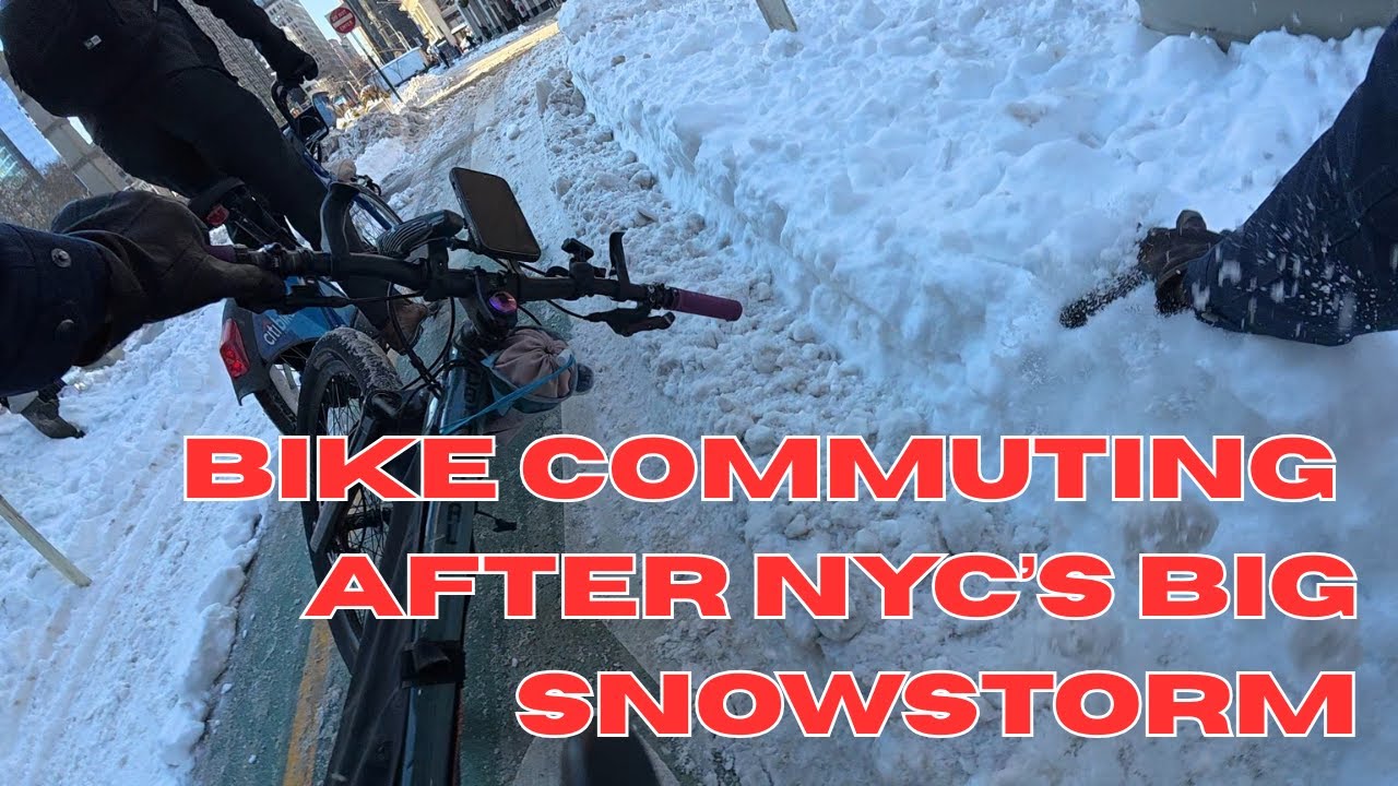 riding in nyc the day after a snowstorm