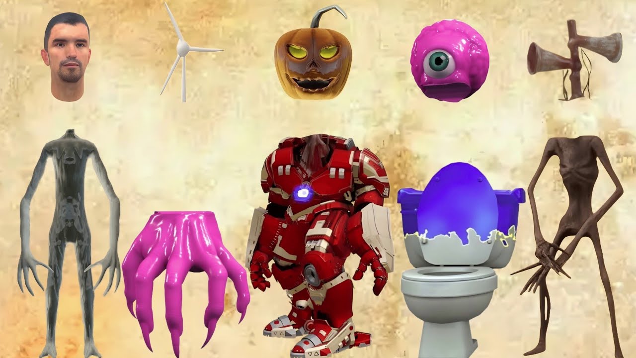 WRONG HEADS SIREN HEAD POOP, SIREN HEAD HOUSE, SIREN HEAD BRAIN EYE, SIREN HEAD OCTOPUS, SIREN HEAD