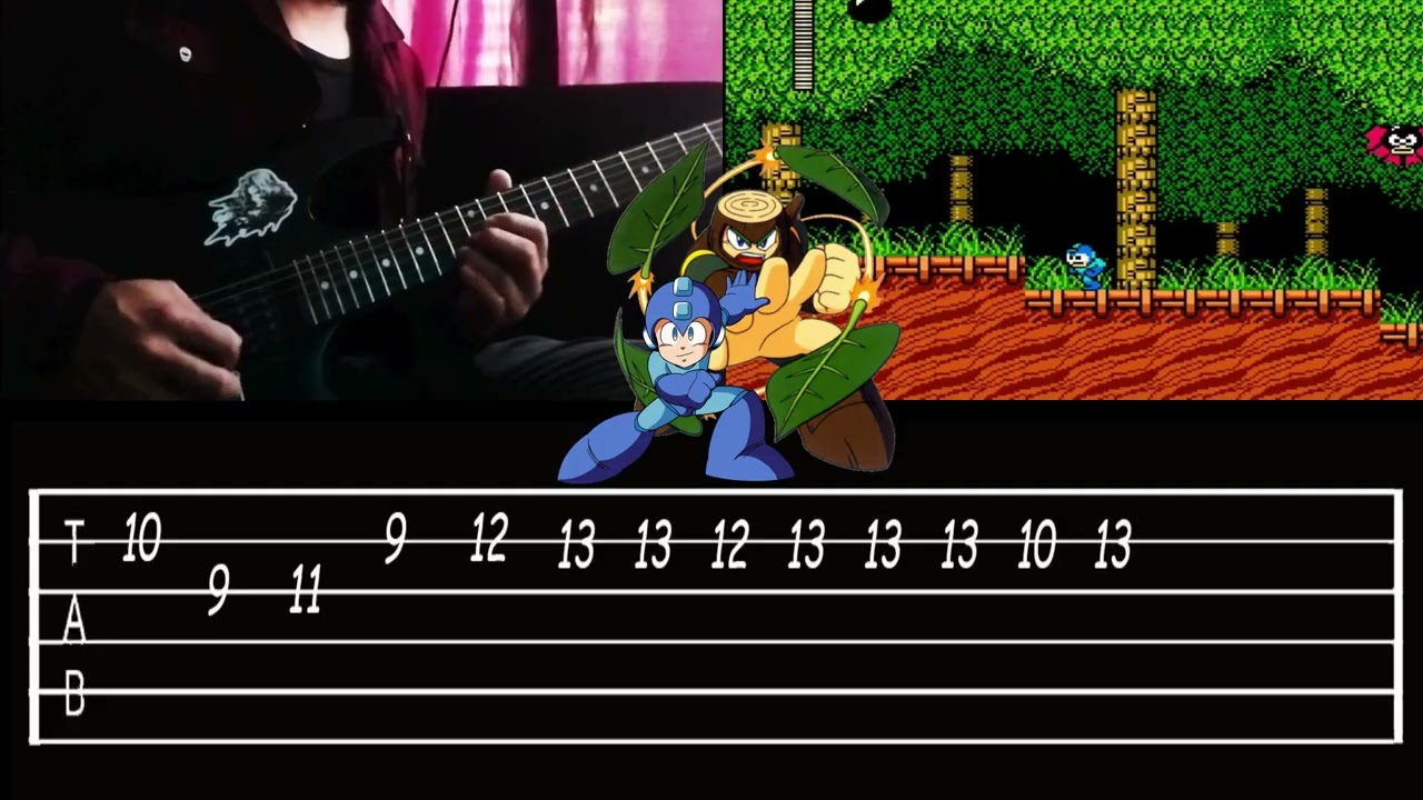 Wood man guitar tab #megaman #viral #guitar #tabs #cover #capcom