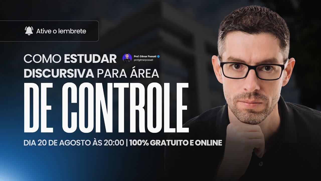 Como estudar discursiva para área de Controle