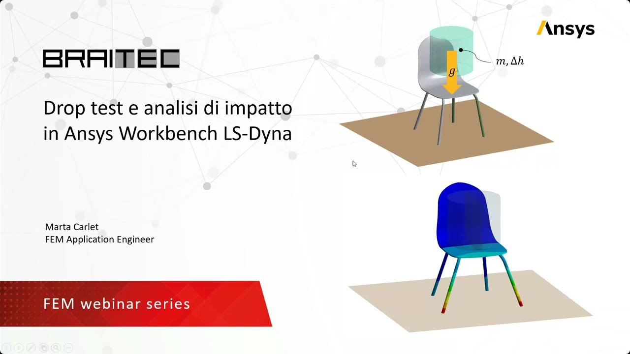 Drop test e analisi di impatto con Ansys LS DYNA integrato in Workbench
