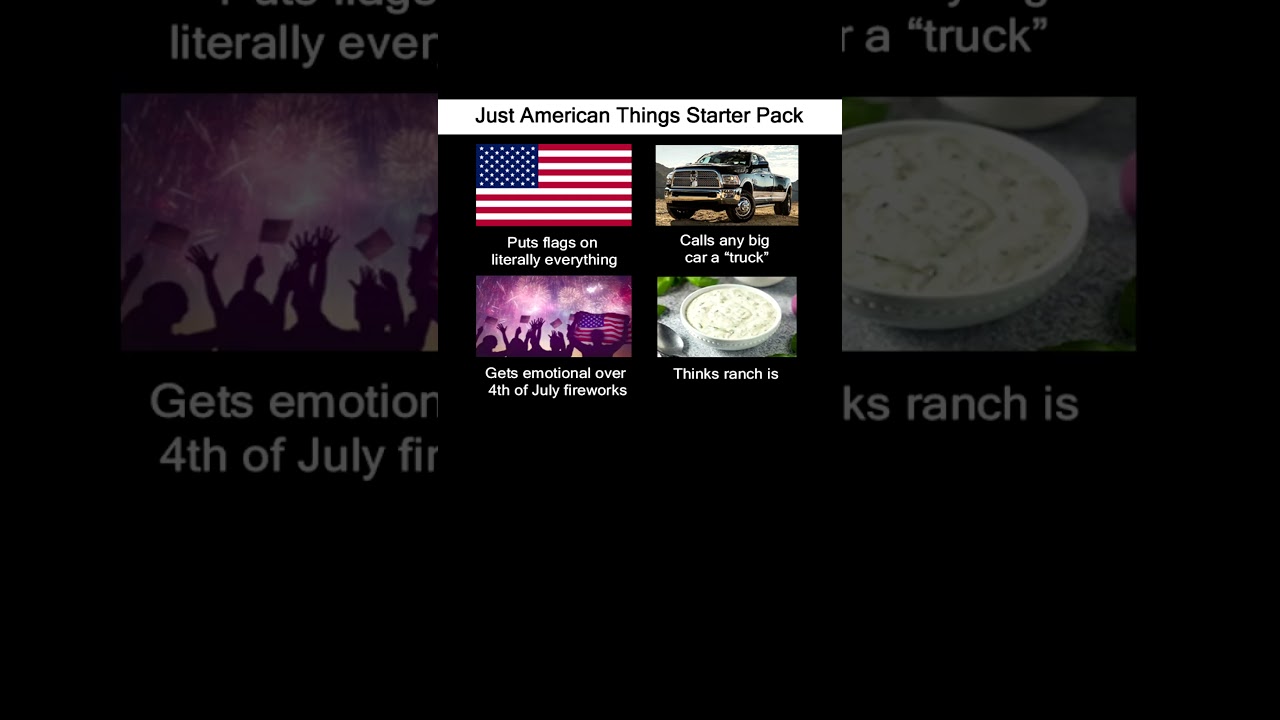 Just American Things Starter Pack #usa