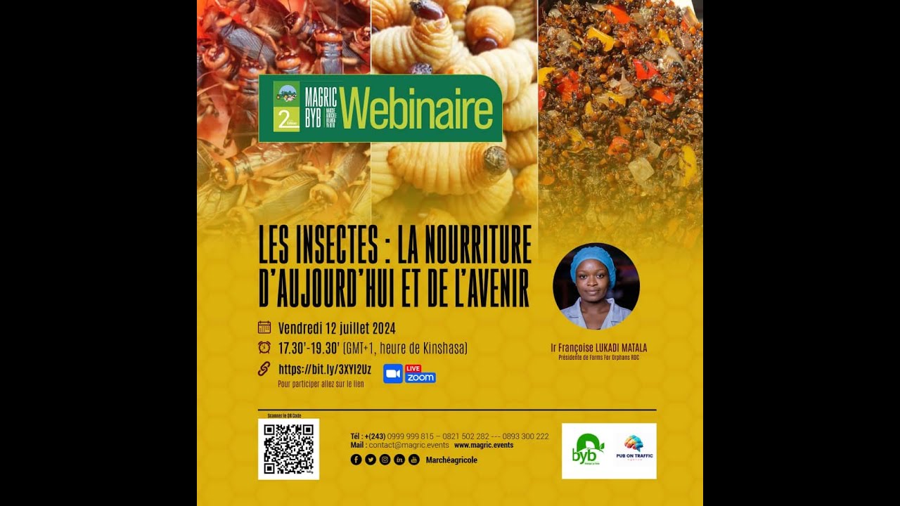MAGRIC 2024 - Webinaire 9 (Les insectes, la nourriture d'aujourd'hui et de demain)