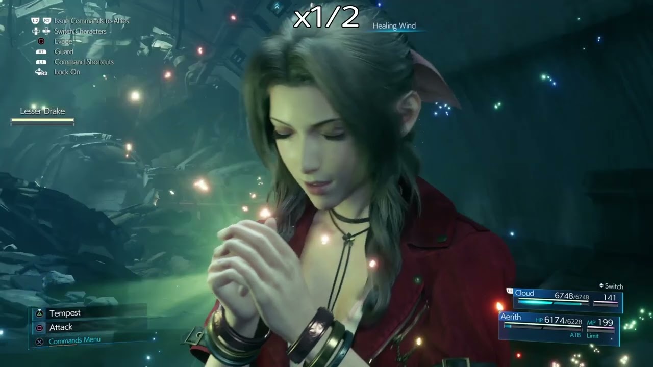 Aerith - All Limit Break - Comparison | Slow Motion || Final Fantasy 7 Remake