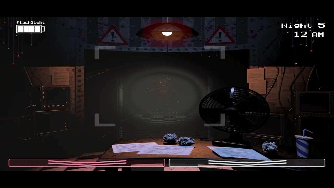 Jugando fnaf 2