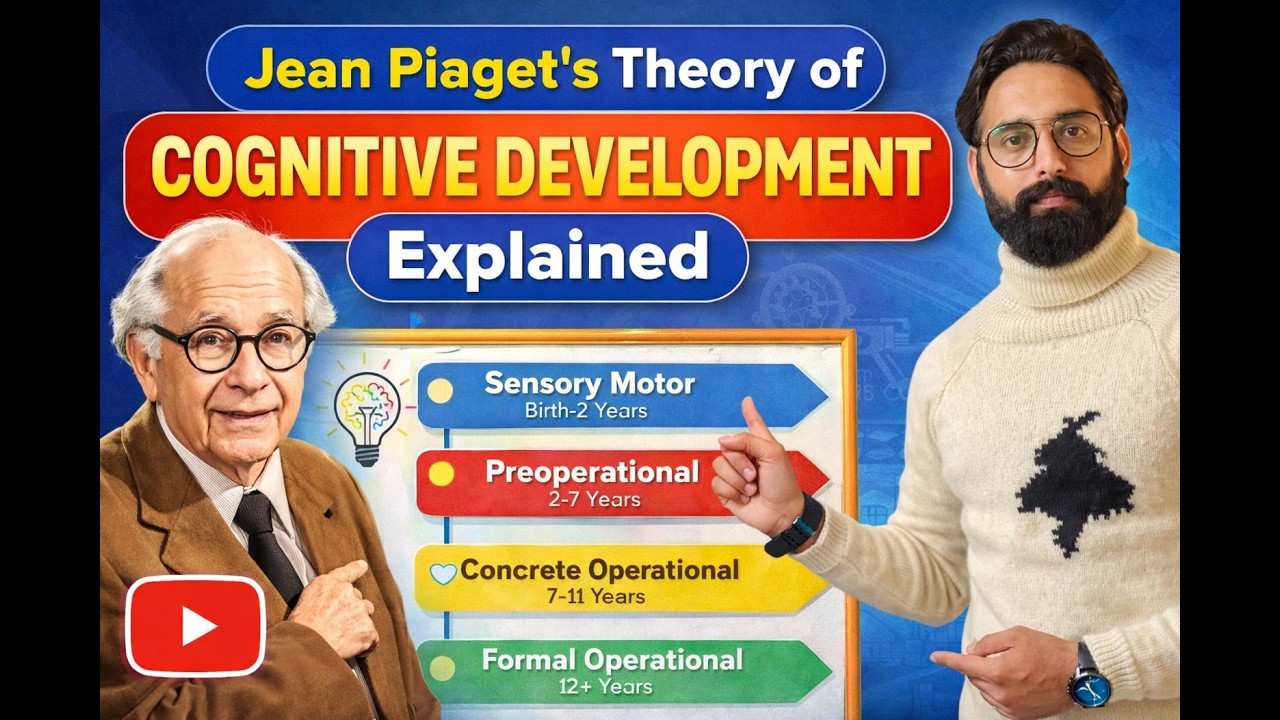 Jean Piaget’s theory of cognitive development || PSTET Physical Education || CDP  || DPE ||