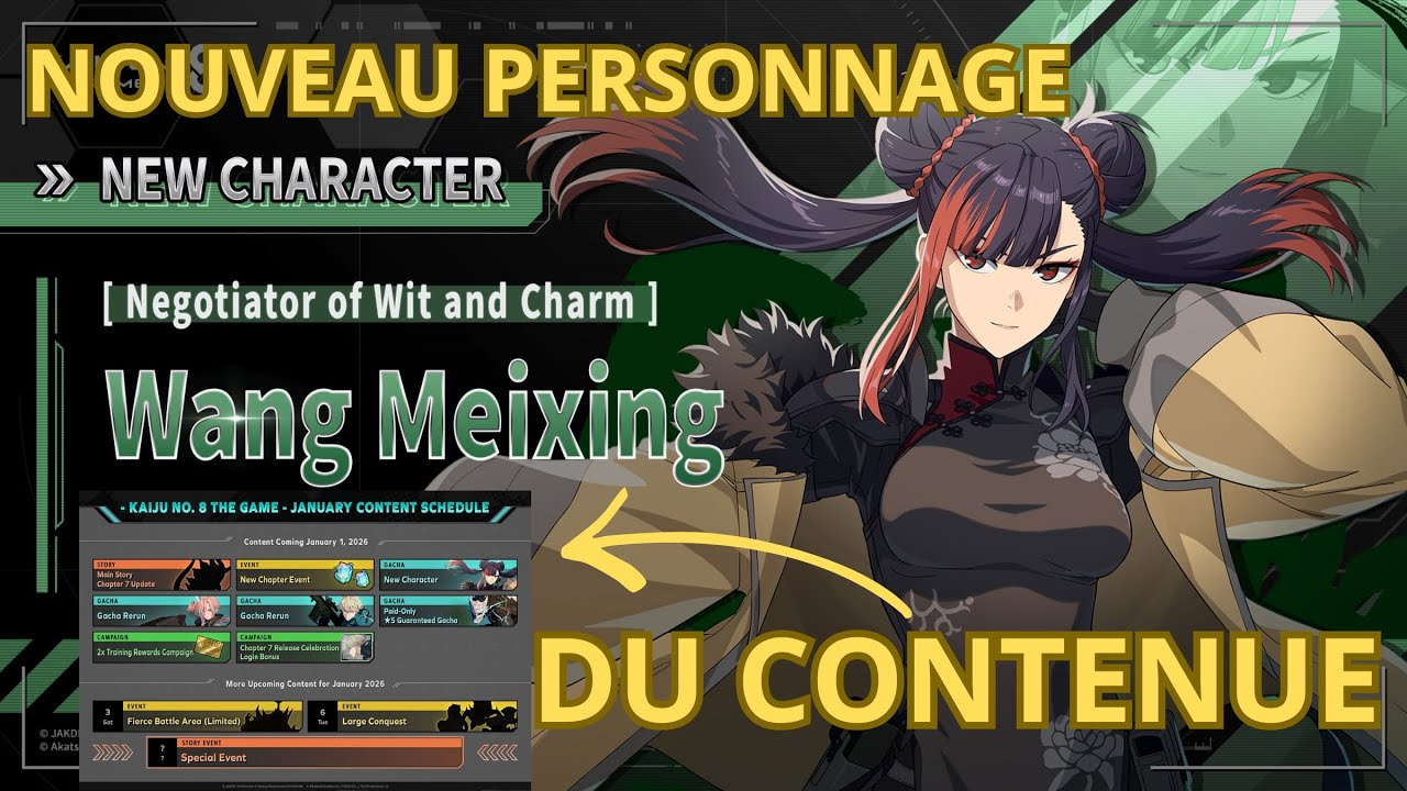 WANG MEIXING ARRIVENT AVEC BEAUCOUP DE CONTENUE ??? Support ? DOT ?  | KAIJU N°8 THE GAME |