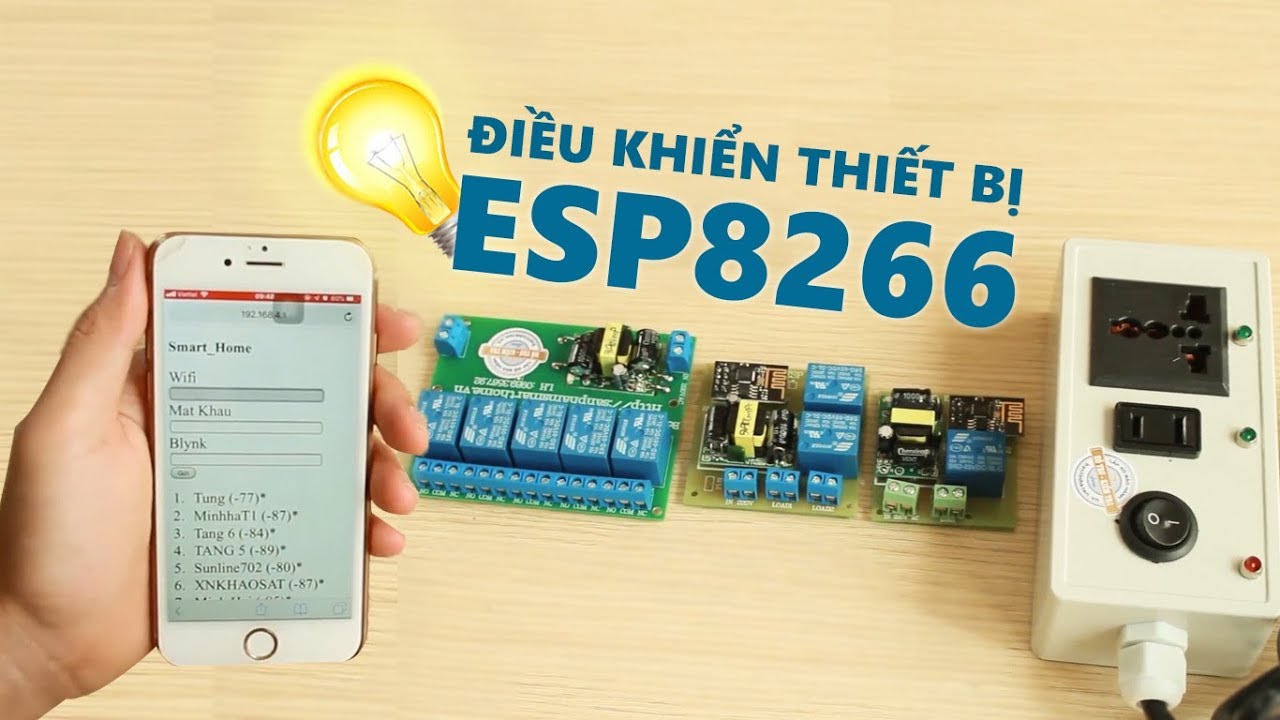 Điều khiển thiết bị từ xa Wifi ESP8266 bằng INTERNET - Dùng như thế nào?