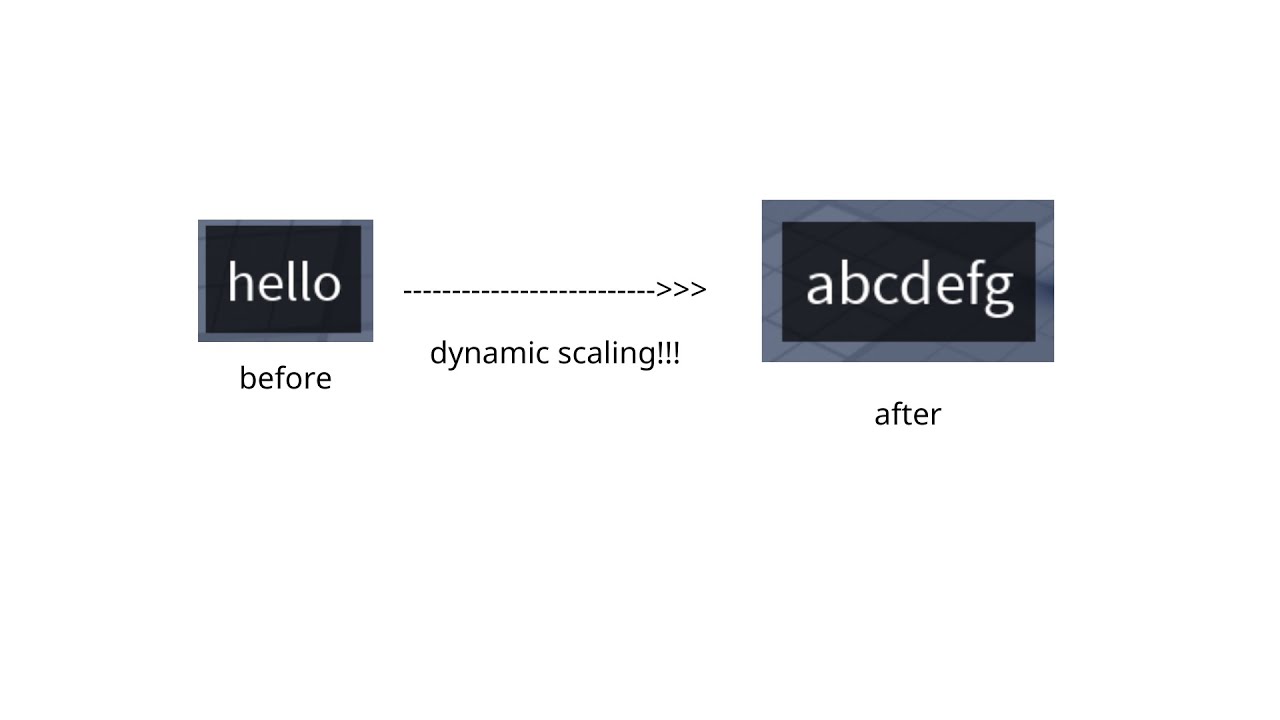 Roblox studio how to make GUI scale based on text