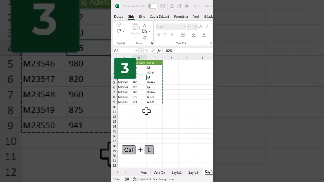 Excel&rsquo;de Mutlaka &Ouml;ğrenmeniz Gereken 5 Harika Kısayol! @oguzhancolak