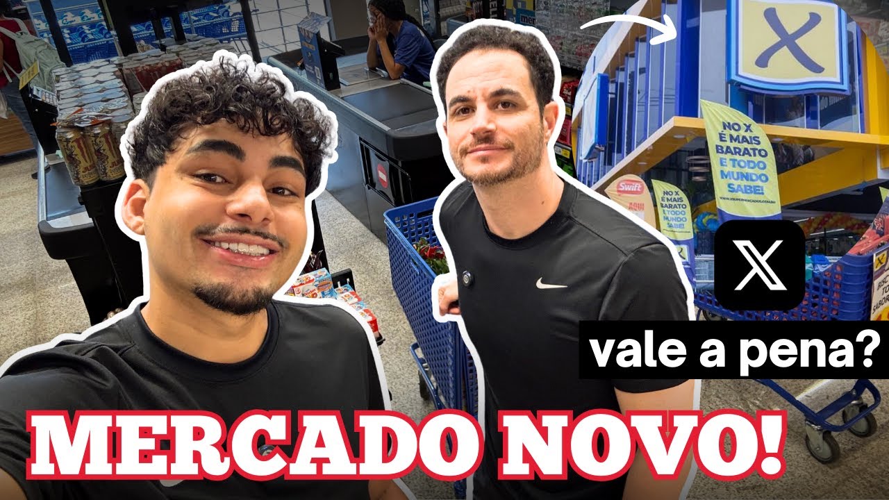 Fui fazer compras no novo supermercado X pra ver se é tudo isso mesmo!