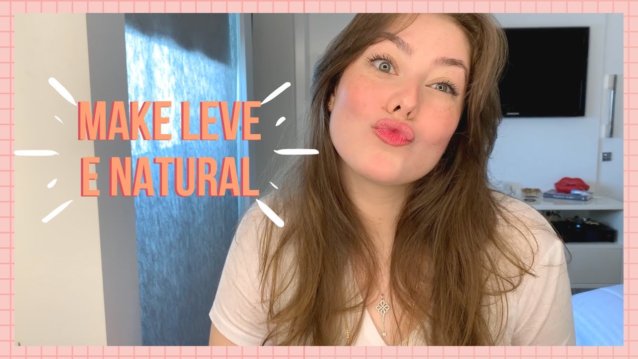 MAKE LEVE E NATURAL PARA PRAIA/PISCINA | Victoria Laraburu