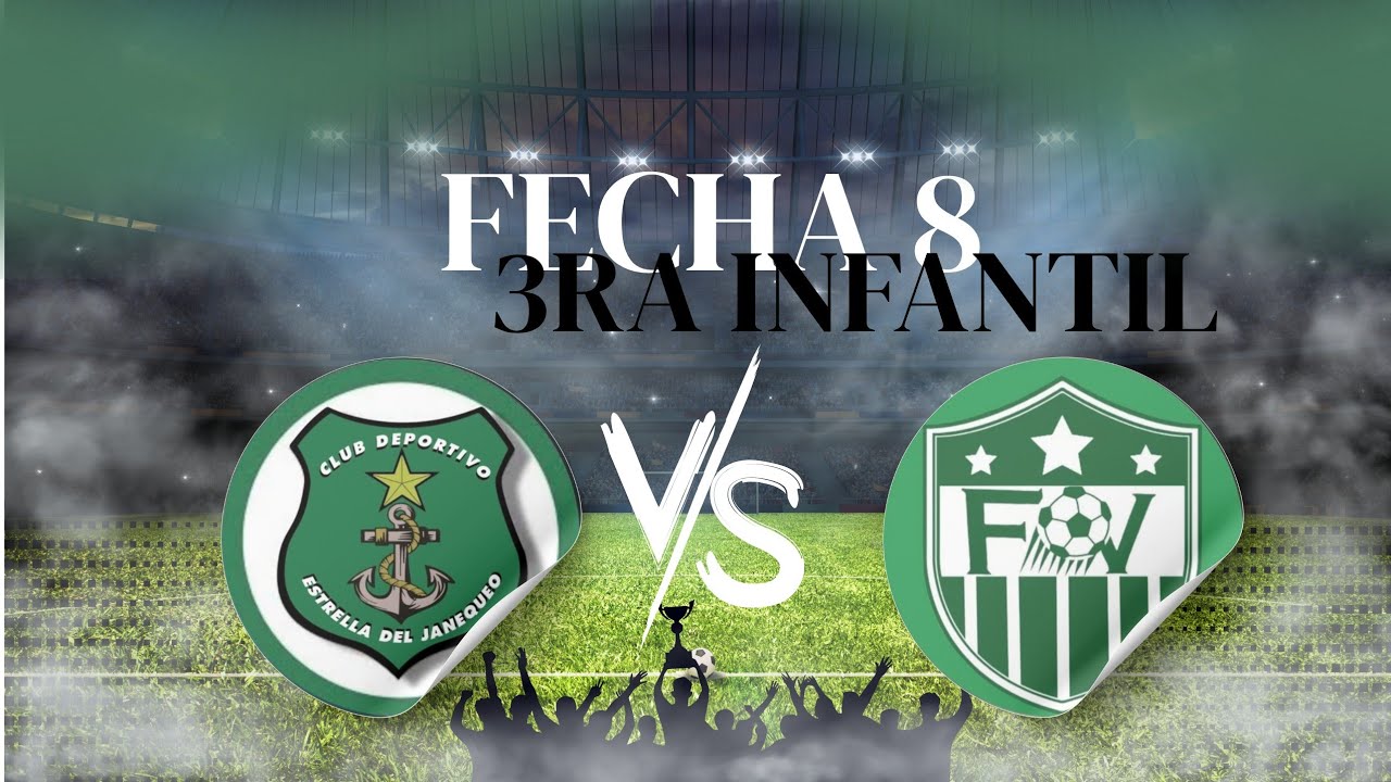 3ra Infantil - Estrella del Janequeo (4) VS Flecha Verde (1) - Fecha 8