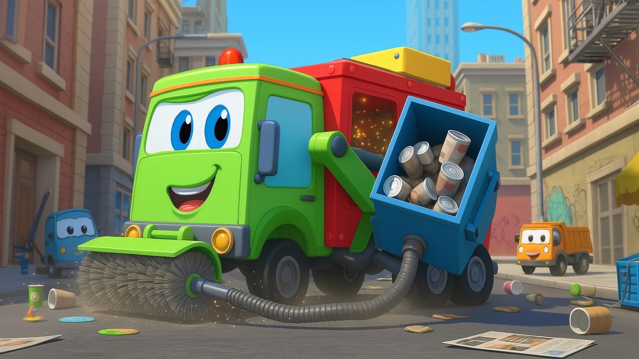 Holownik używa super odkurzacza 🚛 Bajka dla dzieci | Tom holownik