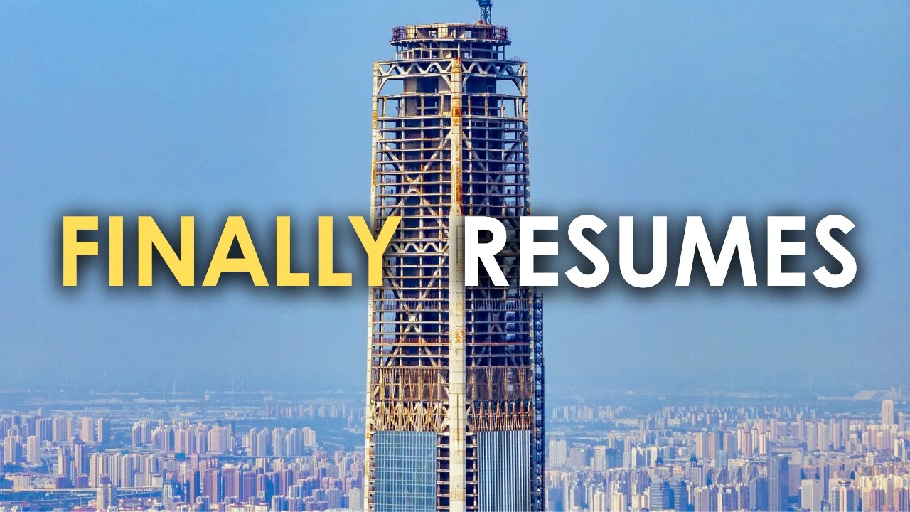 China Resumes Construction of the World's Tallest Abandoned Tower after a Decade
