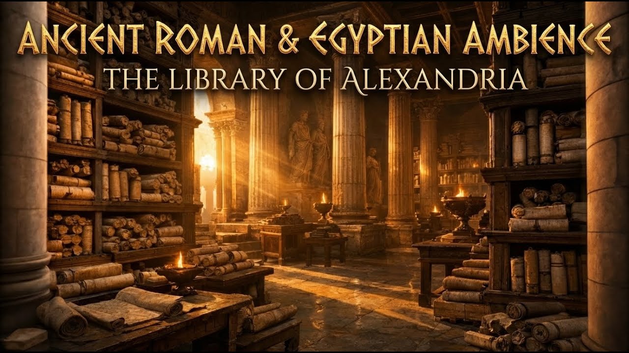 Ancient Roman & Egyptian Ambience | The Library of Alexandria