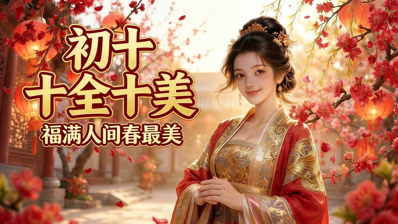 【新年祈福神曲】大年初十《十全十美》送給你🧧 健康十分、快樂十分，聽完日子比蜜甜！