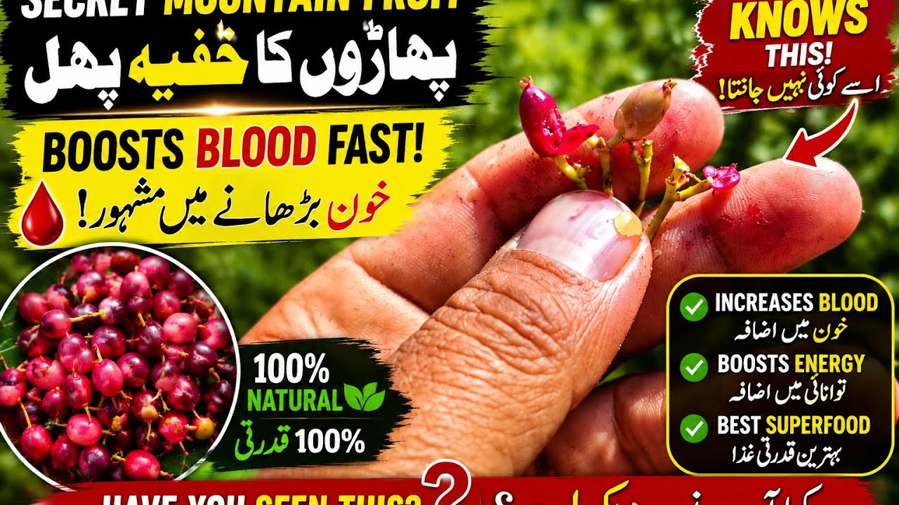  This Rare Mountain Fruit Boosts Blood Naturally | Hidden Superfood of the Mountains!