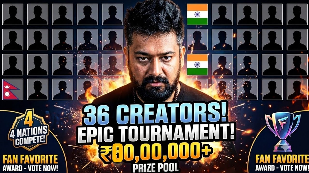 ROCKY RDX ANOUNCE BIGGEST TOURNAMENT😱FULL DETAILS | 36 CONTENT CREATOR | FAN FAVOURITE AWARD#esports