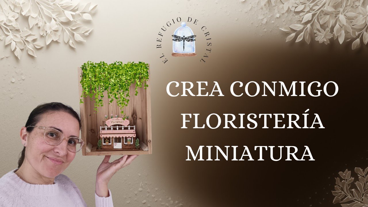 Construye conmigo floristería miniatura. Puzzle de madera 3D. Más de 1 hora de calma🪔✨🖌️
