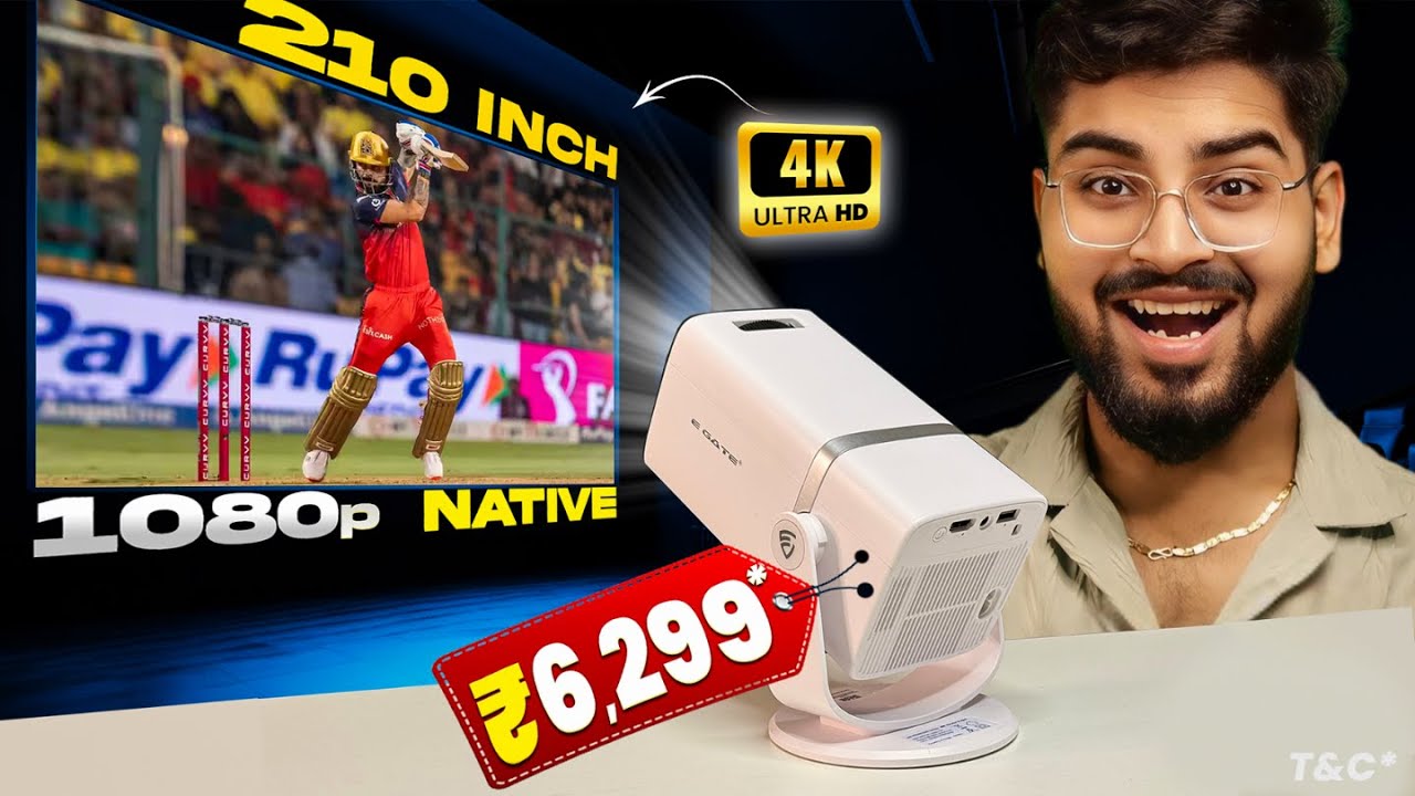 Best Projector for Home Theater under 10000 🔥 EGate Atom 3X Smart Projector Review
