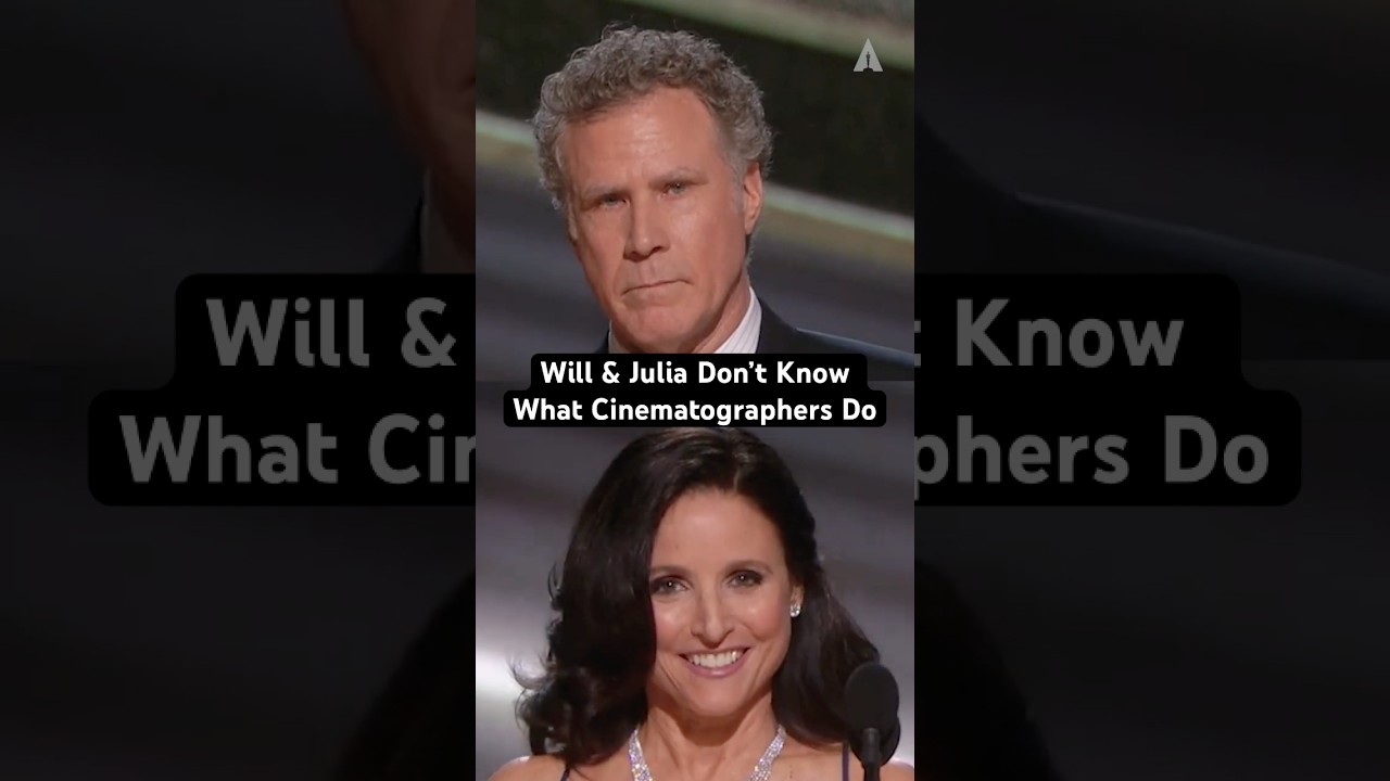 Julia Louis-Dreyfus & Will Ferrell Don't Really Know What A Cinematographer Does At The 92nd #Oscars