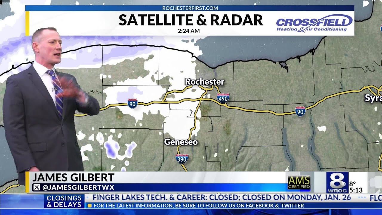 Your News 8 Monday morning forecast update