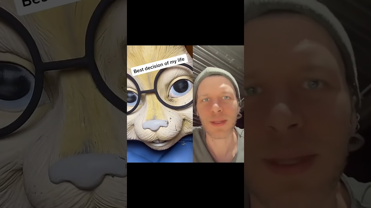 Life-size cartoon squirrel statue: best decision ever!#squirrelstatue #bestdecision